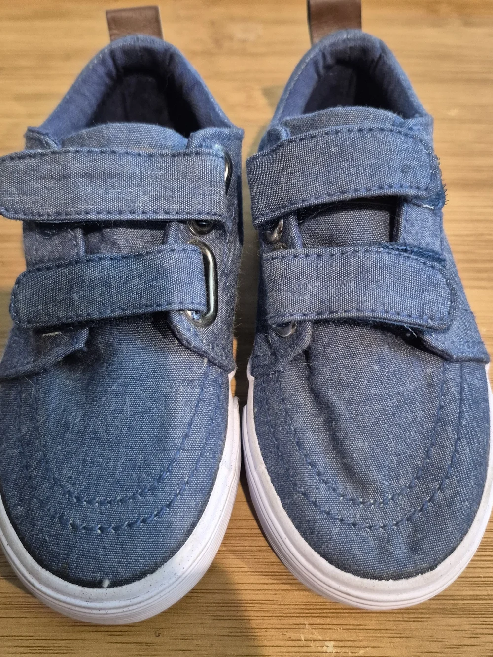 Toddler Denim-Look Velcro Casual Shoes - Blue